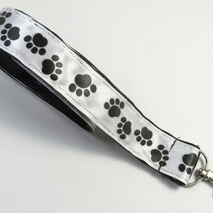 PFOTENBand Lanyard, schwarzes Pay Lanyard, Band Abzeichenhalter, Lanyards, Haustier Pfote Lanyard