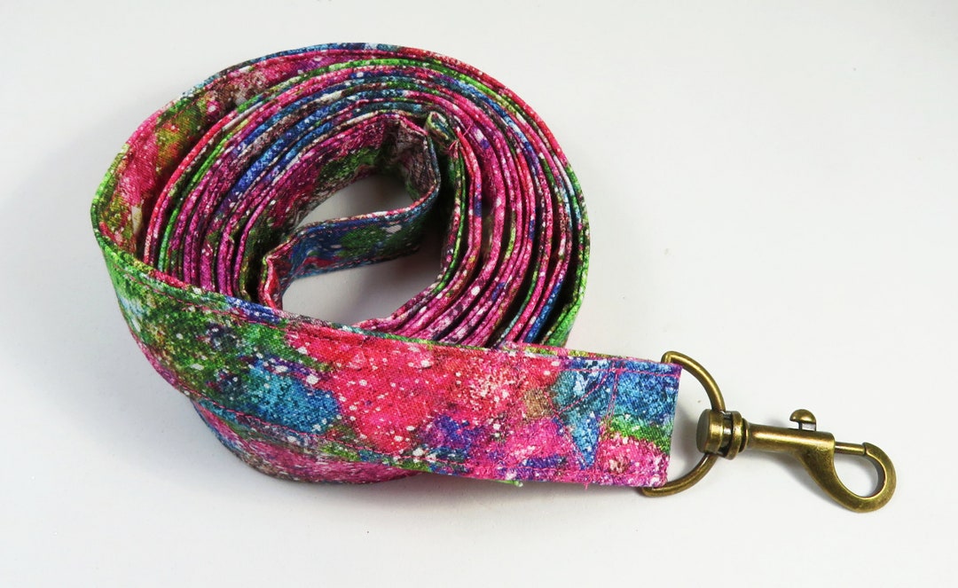 SPLASH Colorful Dog Leash, Vibrant Color Leash, Colorful Leash, Fabric ...