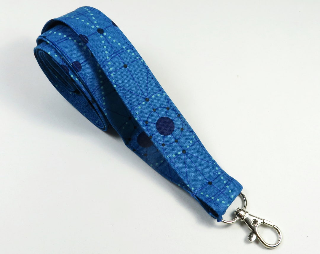 GEOMETRY Design Badge Holder, Blue Badge Holder, Lines Badge Holder