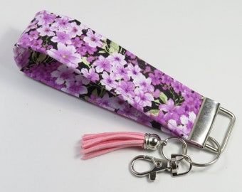 Porte-clés en tissu FLEURS, porte-clés en tissu, porte-clés floral, bracelets floraux