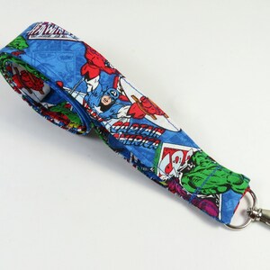 Joker Comic Book Movie Villain Lanyard – Wrist Strap Hook Key Tag Keychain, Embroidered