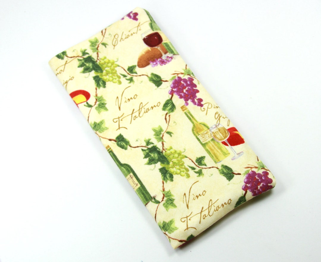 GRAPES Fabric Case, Italian Vine Fabric Case, Wine Bottle Sunglasses ...
