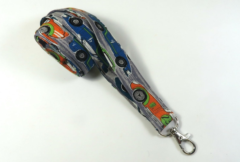 CARS Fabric Badge Holder, Racing Cars Badge Holder, Racing Cars Lanyard ...