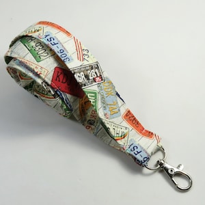 Cordão de tecido PLACA, cordão de placa de licença, porta-crachá, porta-cartão de identificação de designs diferentes, porta-crachá de design de identificação, cordão de tecido