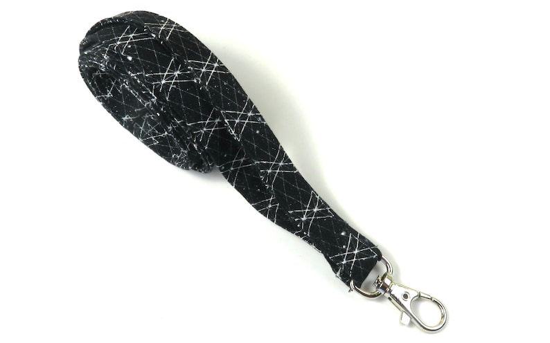 Skinny lanyard Black badge holder triangle lanyard Black lanyard TRIANGLE fabric badge holder math teachers badge Thin badge holder