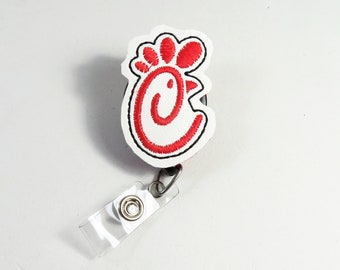Bobine de badge de restaurant POULET, bobine de badge rétractable, lanière de poulet