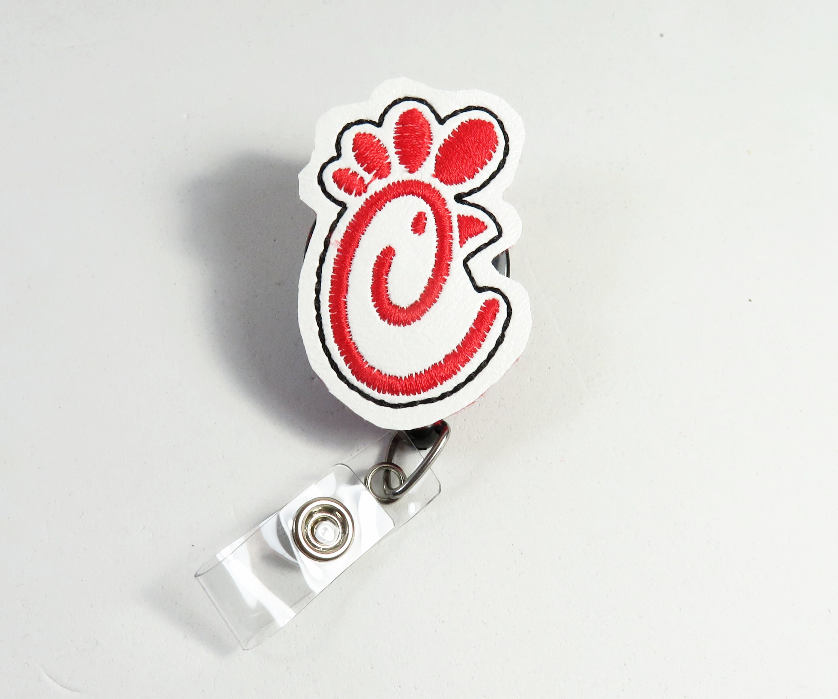 Little chick retractable badge holder, Animal badge clip