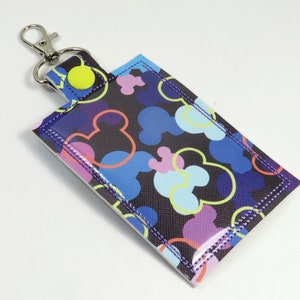 FRIENDS badge houder, verticale badge houder, paarse oren badge houder, Muis badge houder, badge insert