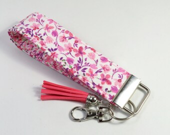 Porte-clés en tissu FLOWER, porte-clés en tissu, bracelets en tissu