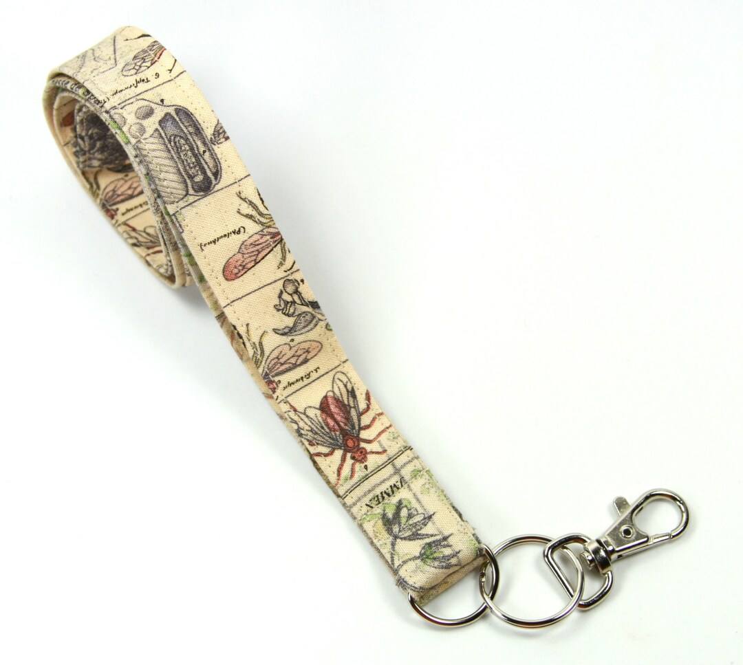 BUGS Fabric Lanyard, Bugs Fabric Badge Holder, Bugs Lanyard, Bee Badge ...