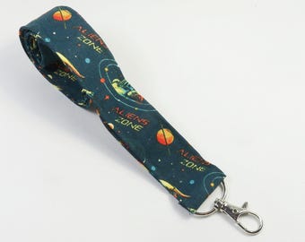 ALIENS design Lanyard, Alien Zone Ausweishalter, Schlüsselband, Schlüsselanhänger