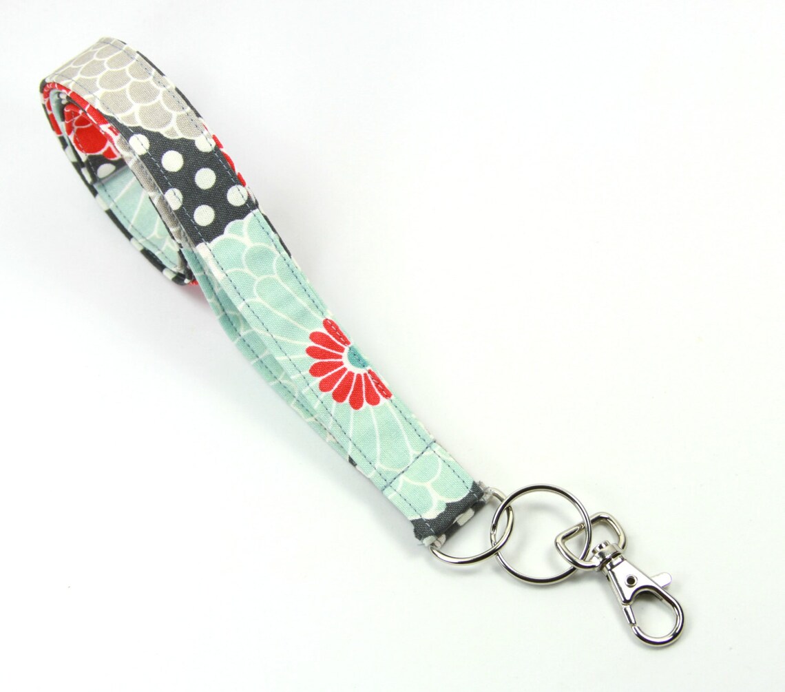 FLOWER Fabric Lanyard, Daisy Flower Lanyard, Flower Badge Holder ...