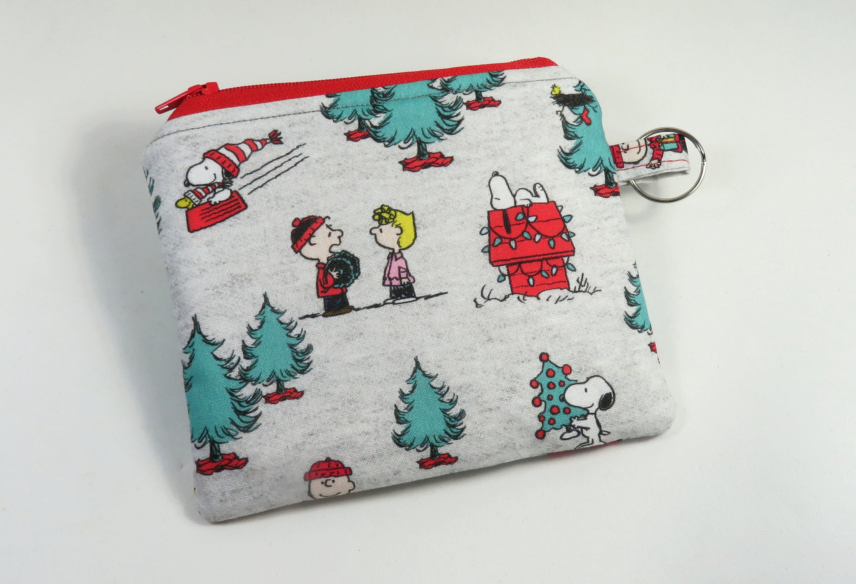 PEANUT holiday design coin purse, coin pouch, zipper bags, Christmas design bag