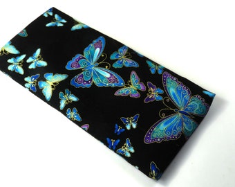 BUTTERFLY fabric bag, Sunglasses case, Eyeglasses bags, Beautiful butterfly bag, Colorful butterfly case, Eyeglasses bags