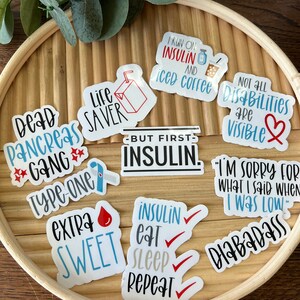 type one diabetes stickers,type1,typeone,diabadass,diabetes,diabetes stickers,dead pancreas gang,juicebox is life,nonvisible disabilities,t1