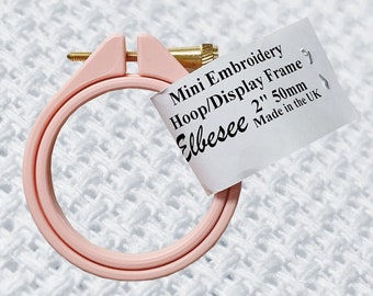 Mini Elbesee Embroidery Hoops - 2inch / 5cm, various colours