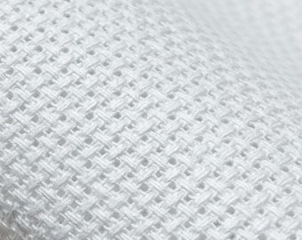 Aida fabric squares - 18ct White