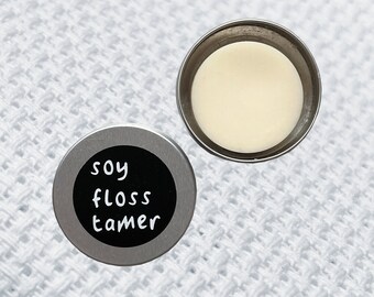 Soy Floss Tamer | Thread wax supplied in a tin