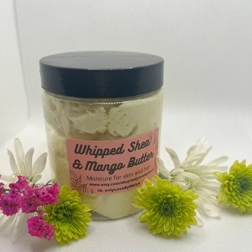 Black Owned Whipped Shea Body Butter Quadruple Blend Unrefined Etsy