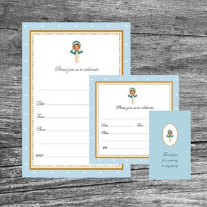 Vintage Girl Birthday Invitation/Girl Party//Included Gift Tag FREE//Instant Download//Digital File//Vintage//English and Spanish Version