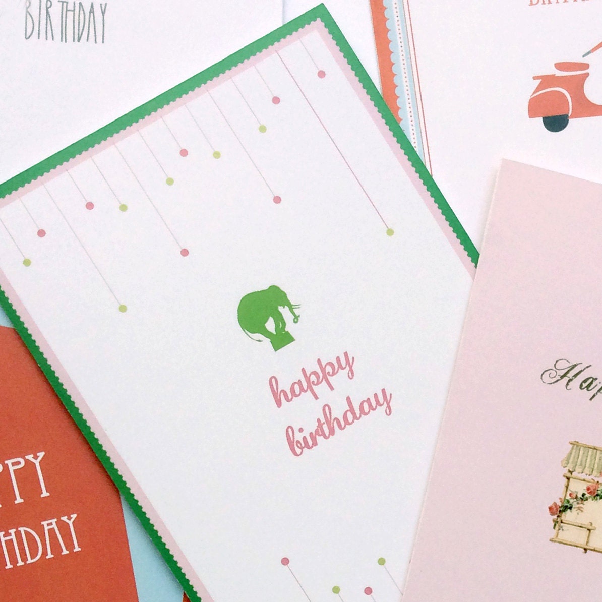Happy Birthday Card Envelope Template Free Printable Etsy