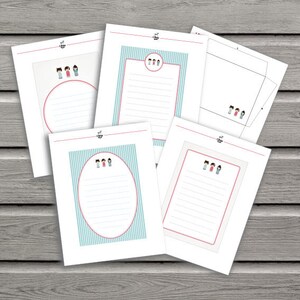 Printable Letter Paper//Instant Download//Girls//Stationery//Writing//Letter//A5