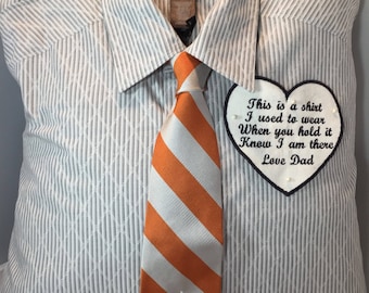 Memory pillow shirt, Memory pillow, Memory shirt, Shirt pillow, Memory pillow, Dress shirt pillow, In loving memory of dad, In loving memory