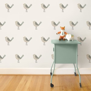 Evergreen Birds • Peel-and-Stick Wall Decals • Mej Mej