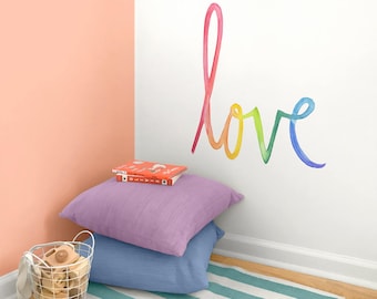 Love - Fabric Wall Decal - Color Story - Mej Mej