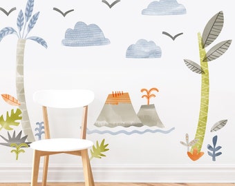 Dino Landscape Kit - Fabric Wall Decal - Dino Collection - Mej Mej