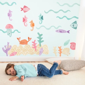 Under Sea Kit Fabric Wall Decal Mermaid Mej Mej image 1
