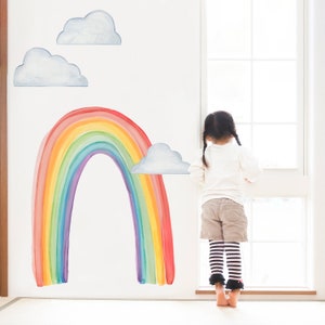 Regular Watercolor Rainbow - Fabric Wall Decal - Color Story - Mej Mej