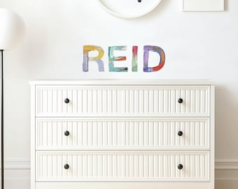 Paintbox Letters - Medium - Peel-And-Stick Wall Decals - Mej Mej