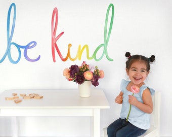 Be Kind - Fabric Wall Decal - Color Story - Mej Mej