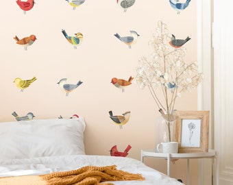 Bird Kit - Fabric Wall Decal - Feather - Mej Mej