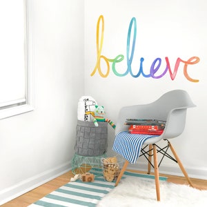 Believe - Fabric Wall Decal - Color Story - Mej Mej