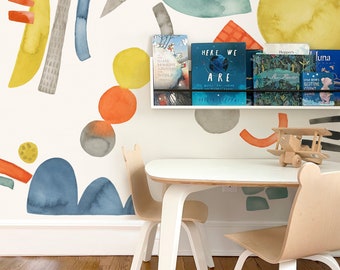 Abstract Shapes Kit - Bright - Medium - Peel-and-Stick Wall Decals - Mej Mej