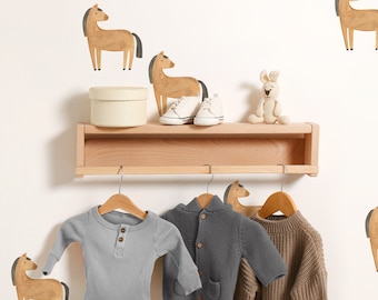 Horse Toss - Fabric Wall Decal - Modern Farm - Mej Mej