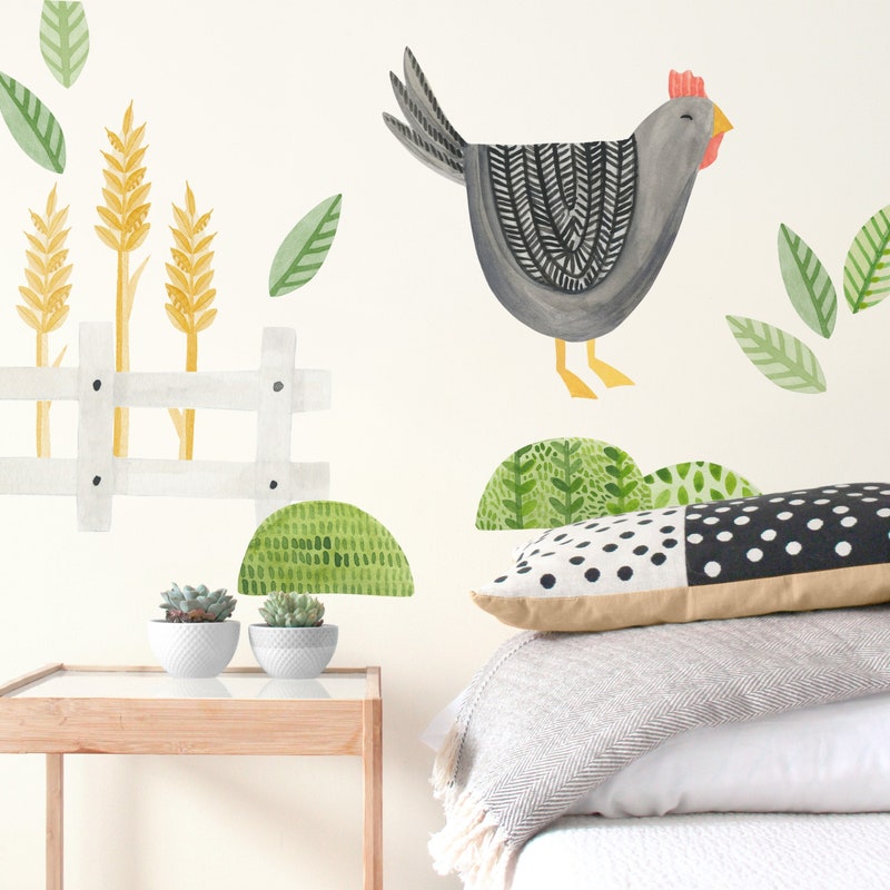 Chicken Wall Decal - Etsy