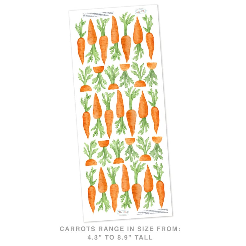 Carrot Toss Fabric Wall Decal Hop Mej Mej image 2