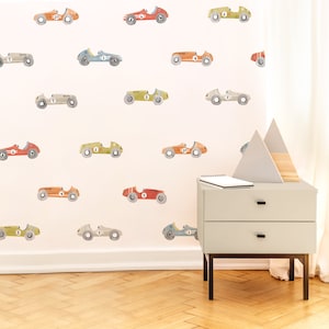 Hot Rod Toss Fabric Wall Decal Away We Go Mej Mej image 1