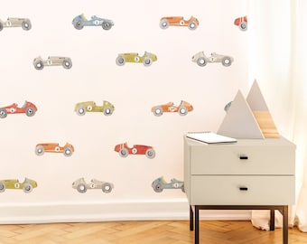 Hot Rod Toss - Fabric Wall Decal - Away We Go - Mej Mej