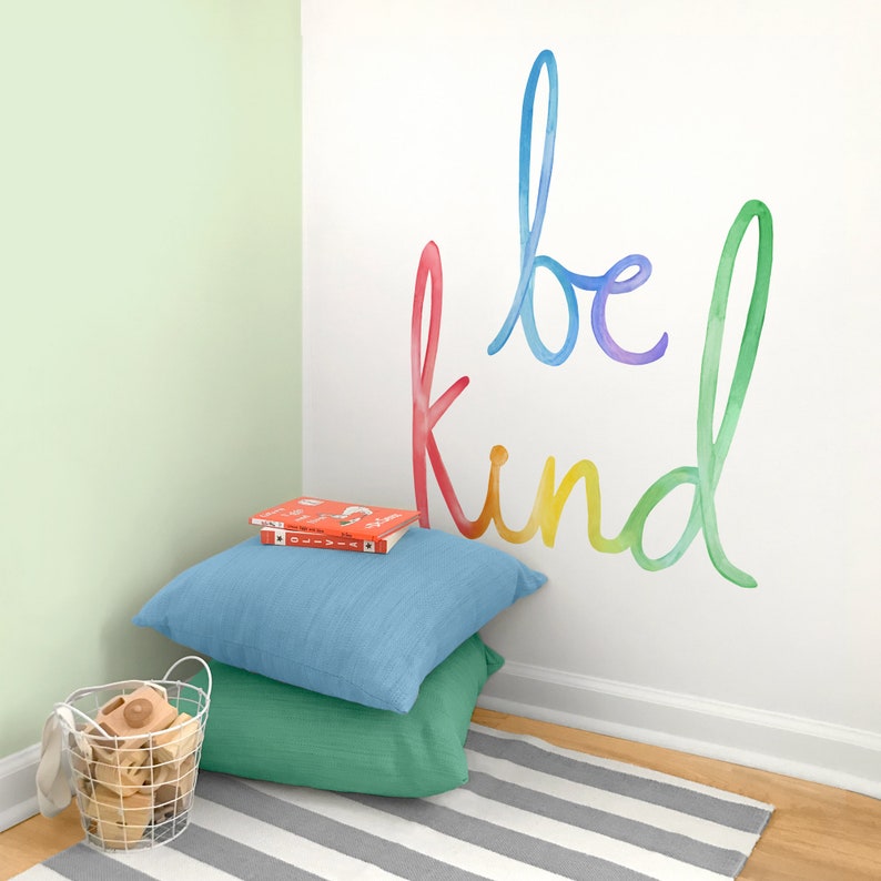 Be Kind Fabric Wall Decal Color Story Mej Mej image 5