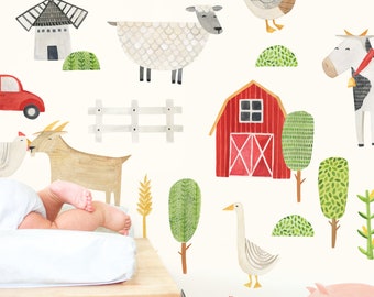 Modern Farm Kit Small - Fabric Wall Decal - Modern Farm - Mej Mej