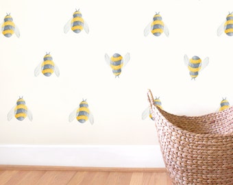 Bee Toss - Fabric Wall Decal - Hop - Mej Mej