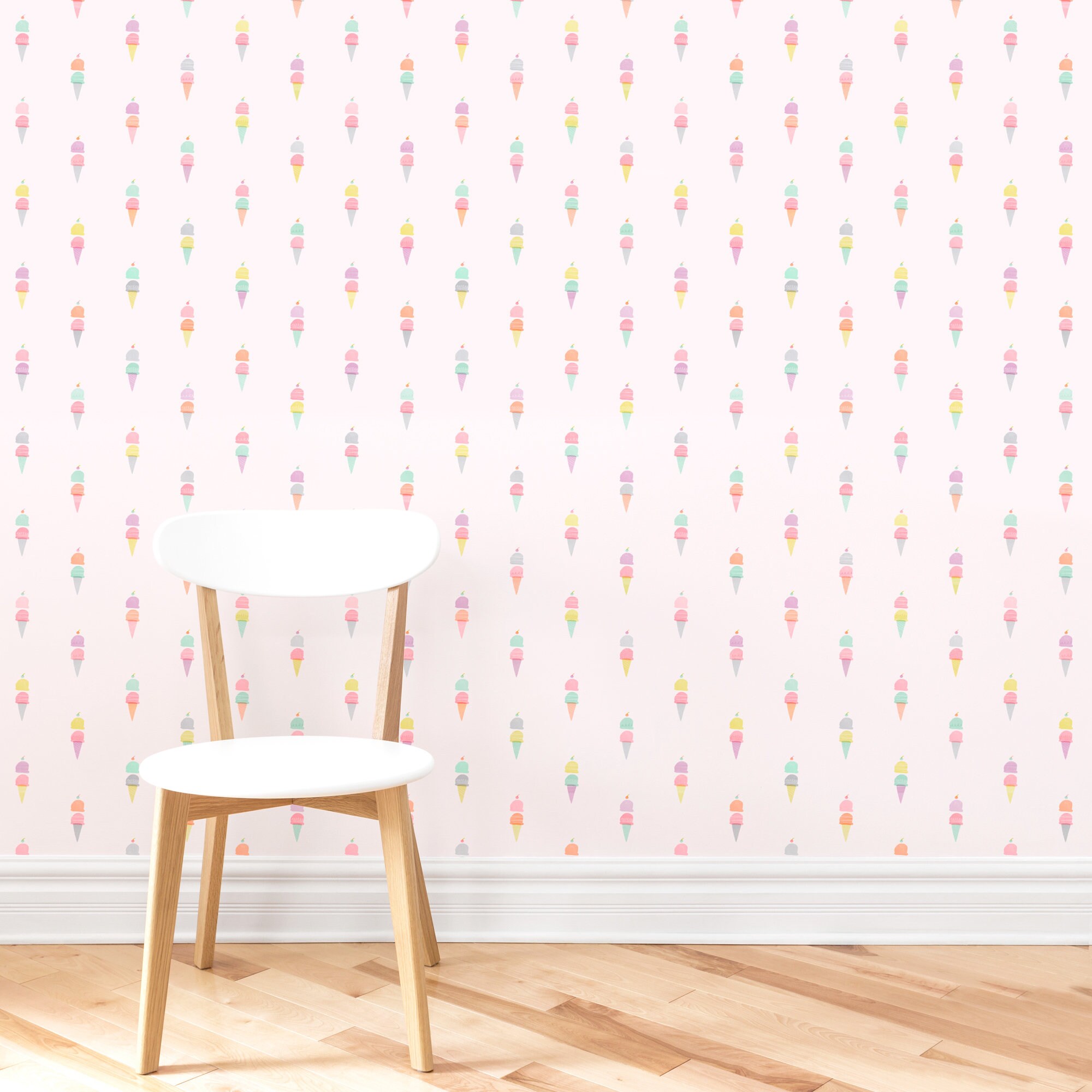 Ice Cream Cones Sprinkles Wallpaper Tile YUM Mej Mej - Etsy