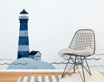 Lighthouse - Fabric Wall Decal - Sag Harbor - Mej Mej