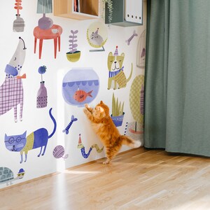 Pet House Spritz Large Kit Fabric Wall Decal Pet House Mej Mej image 3