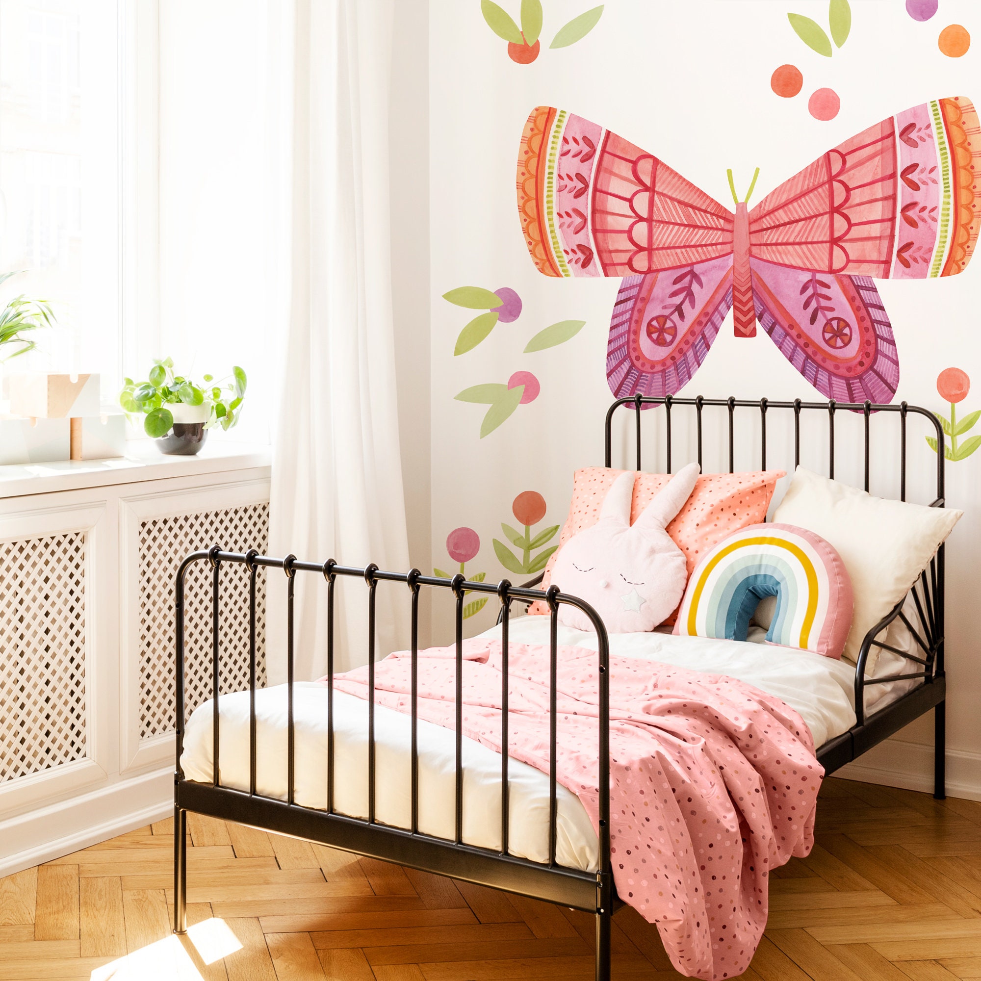 Butterflies Wall Decal, Butterfly Wall Decal, Butterflies Wall Sticker,  Butterfly Nursery Decor, Butterflies Baby Girls Room Wall Decals 