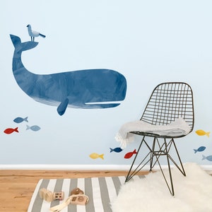 Westcott the Whale Fabric Wall Decal Sag Harbor Mej Mej image 3